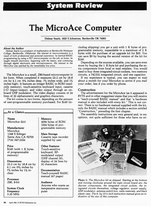 microace computer